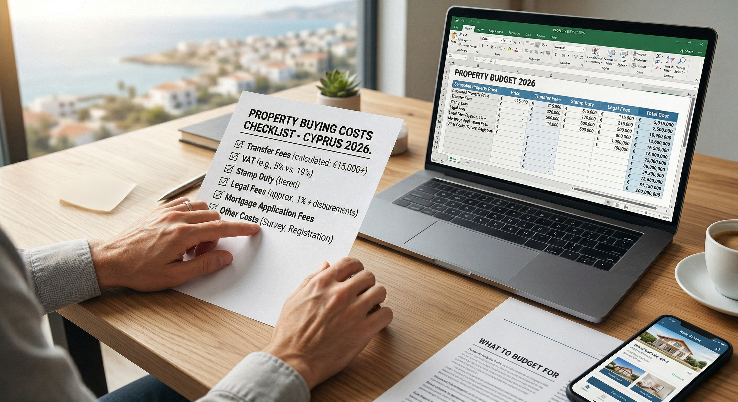 Cyprus Property Buying Costs in 2026: Taxes, Fees and What to Budget